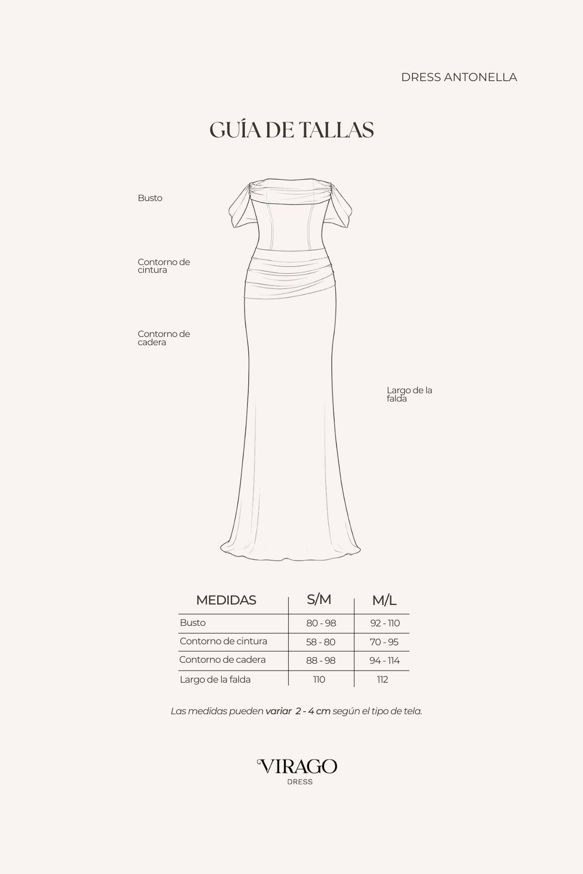 Vestido Antonella Azul Noche