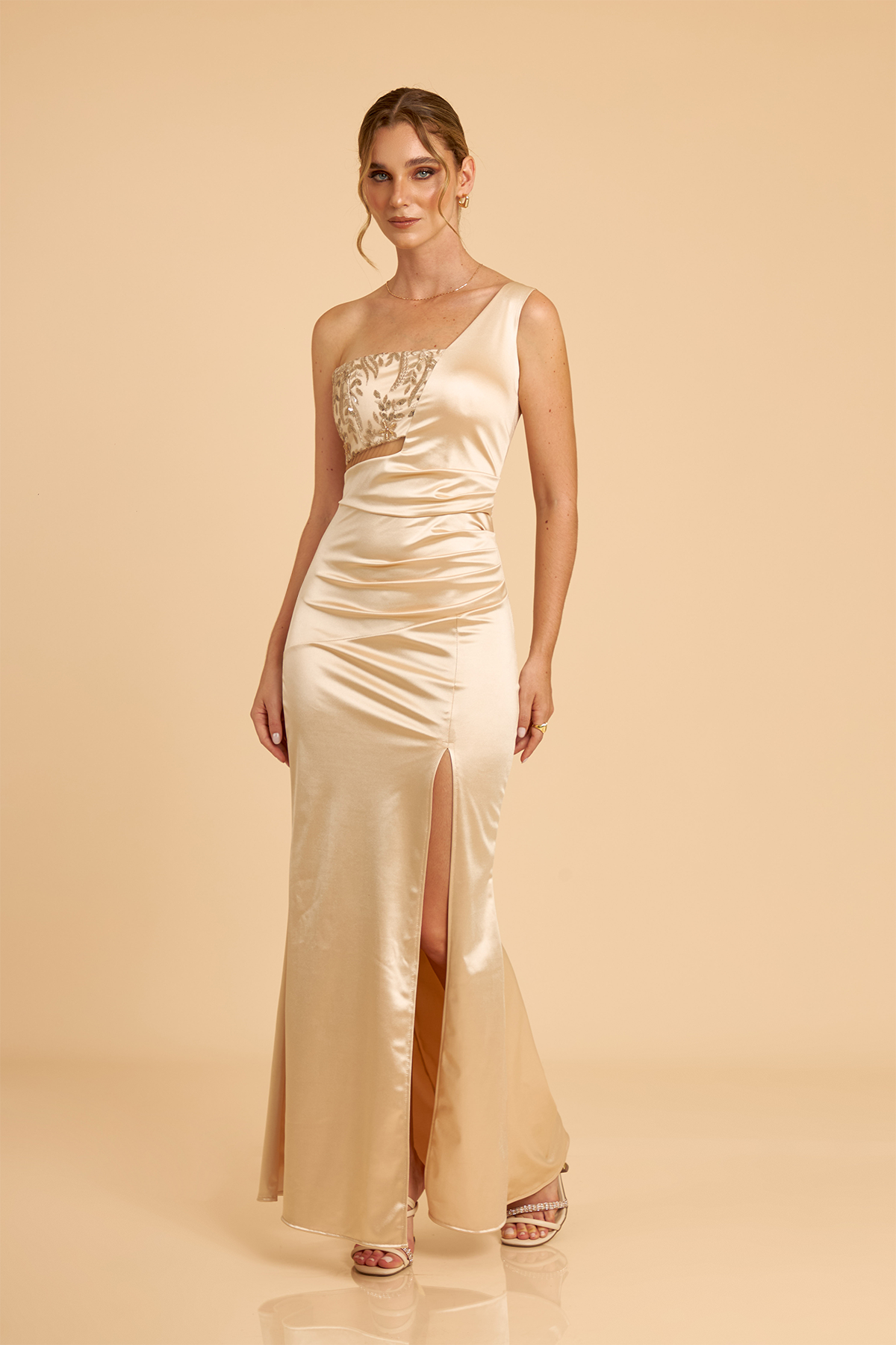 Vestido Abigail Beige