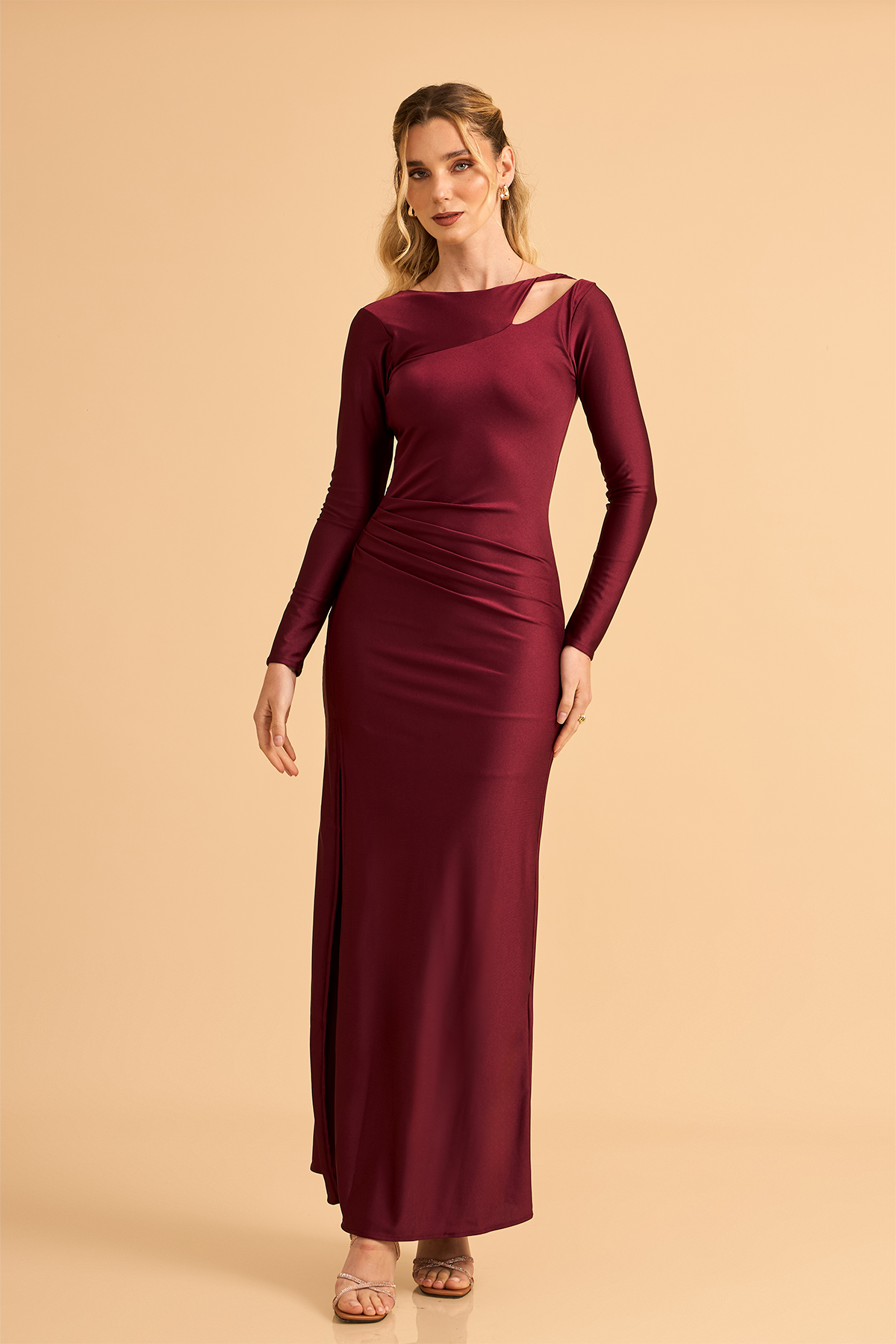 VESTIDO BELISA - Guinda