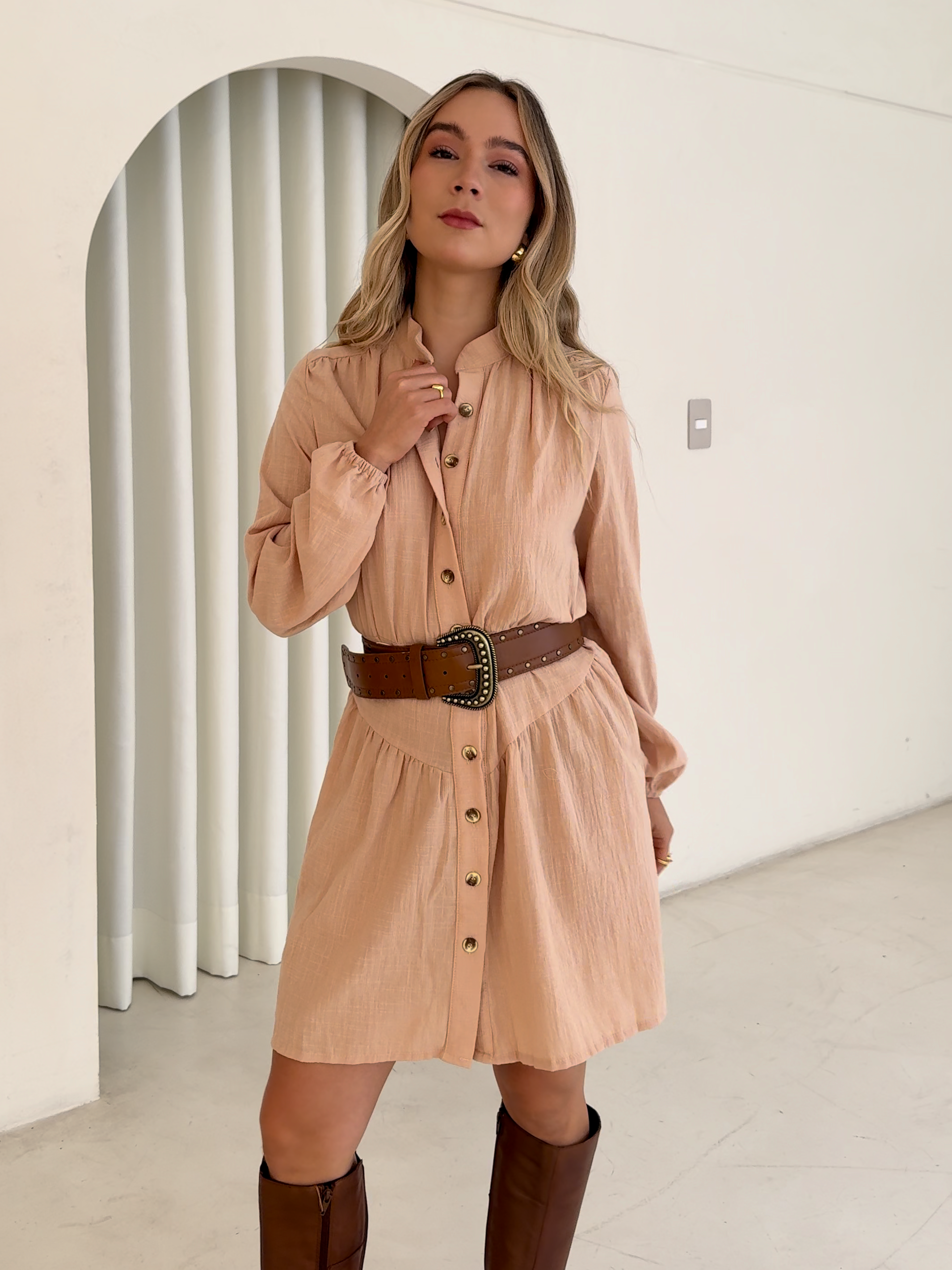 Vestido Irina Beige