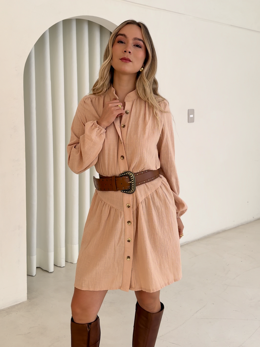 Vestido Irina Beige