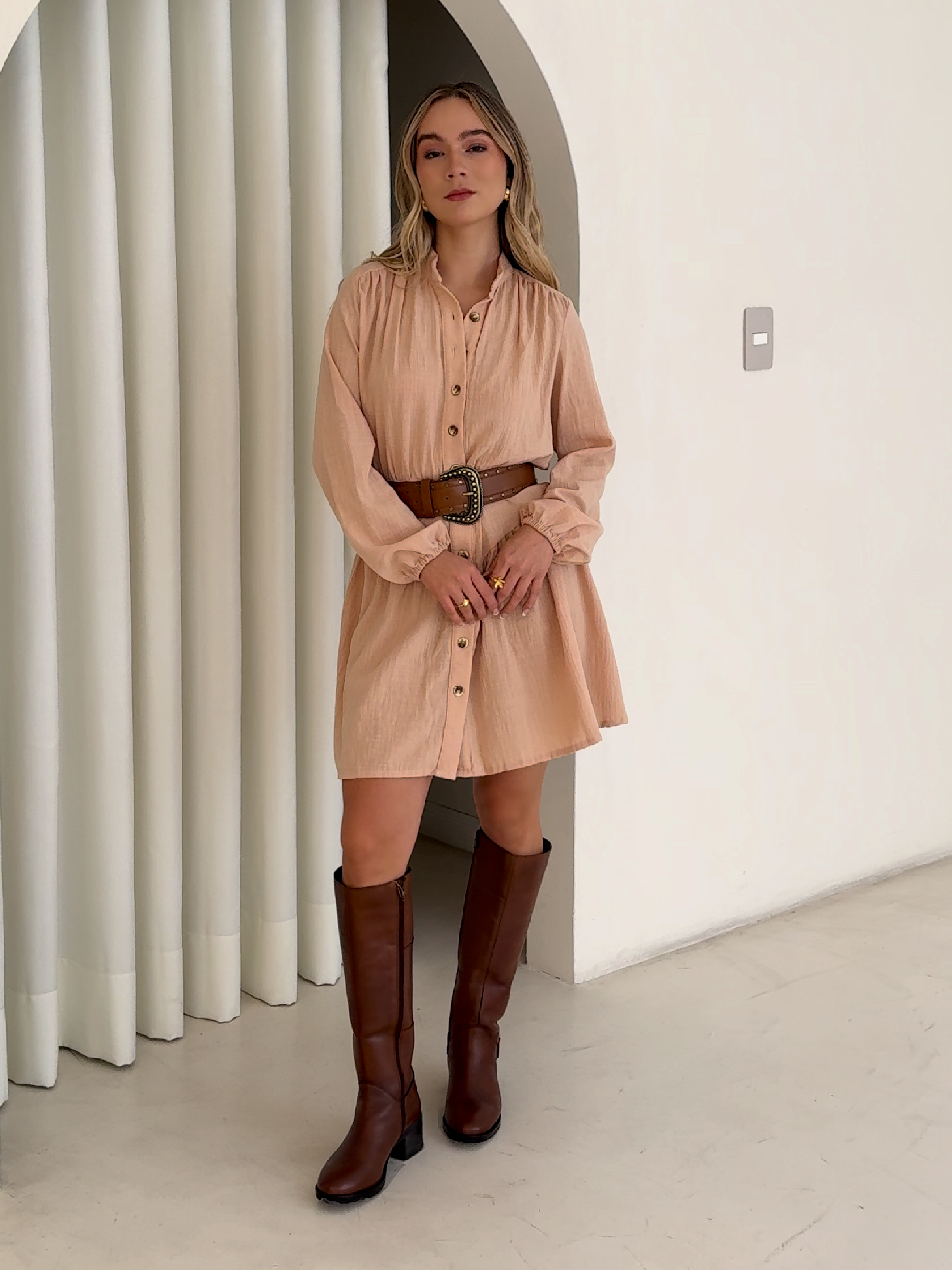 Vestido Irina Beige