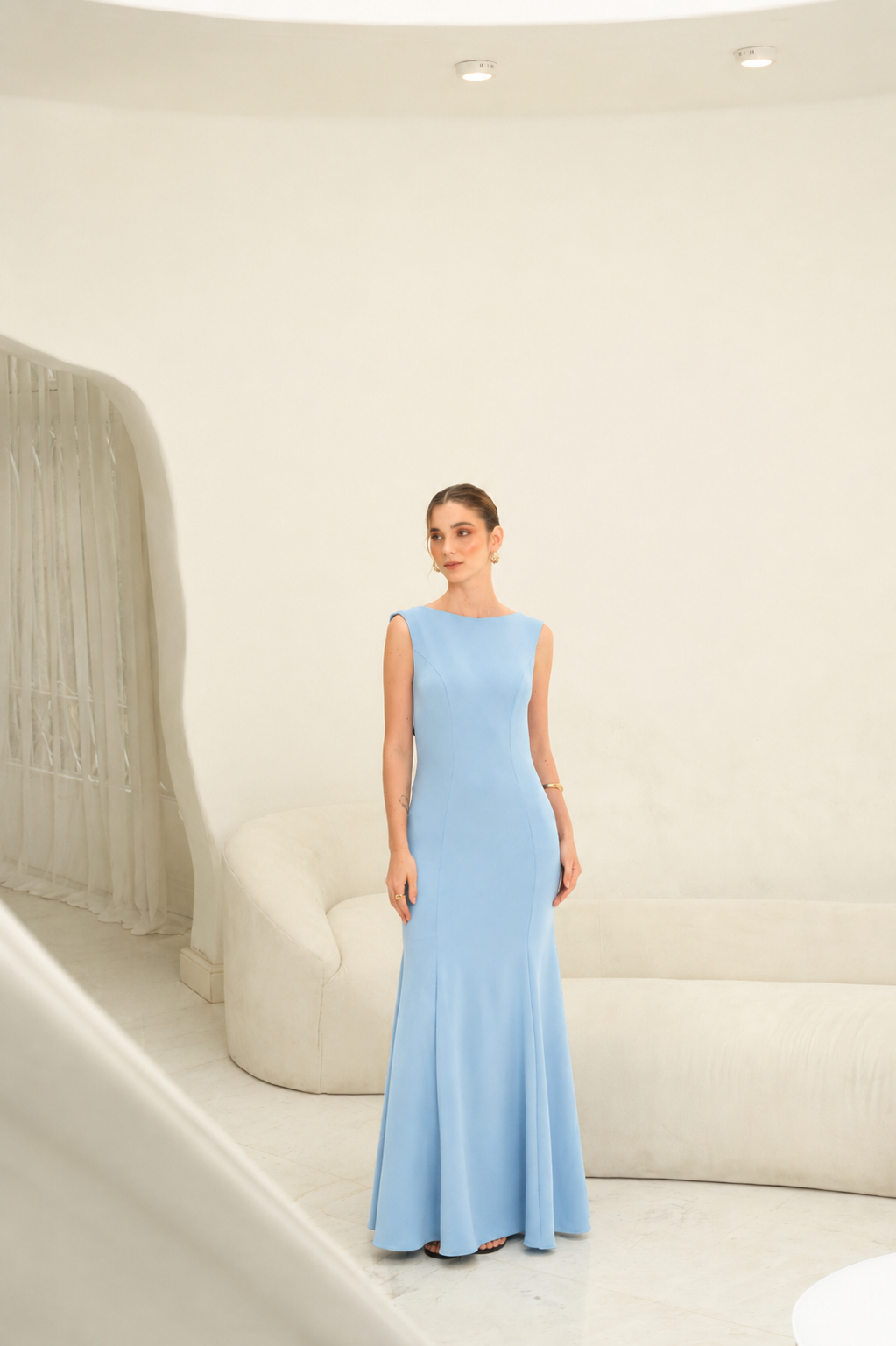 Vestido Mariana Azul Celeste