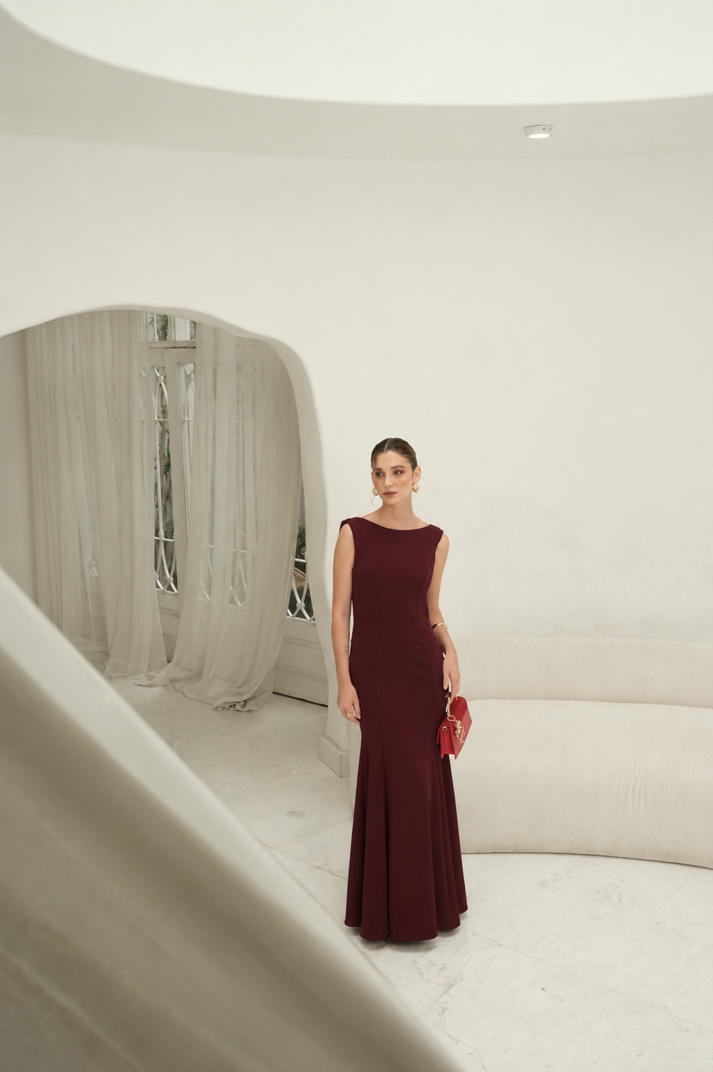 Vestido Mariana Guinda