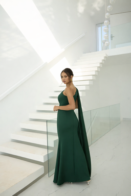 Vestido Claudia Verde Botella