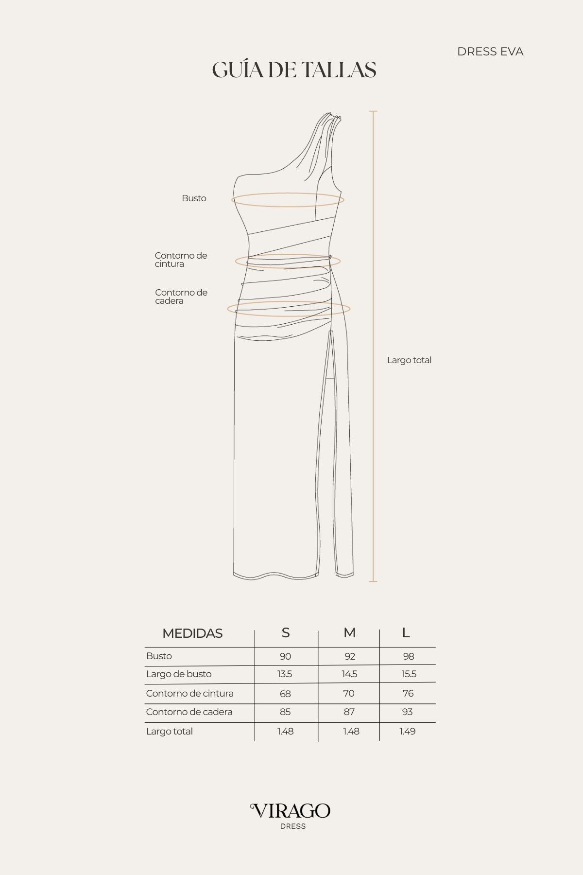 Vestido Eva Beige