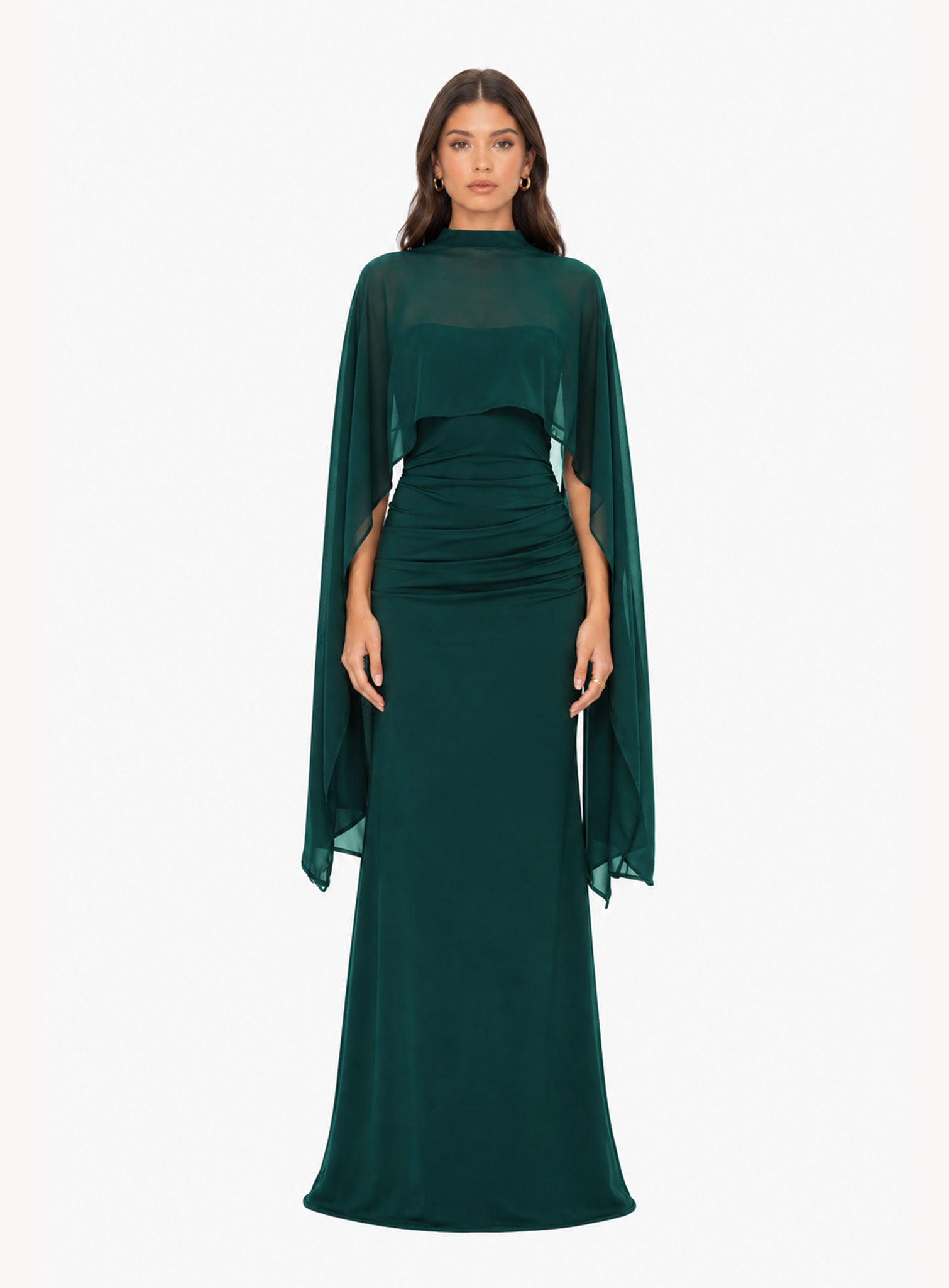 Vestido Lorena Verde Botella