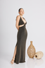 VESTIDO VERANO MUJER LARGO BARBARA CON ESCOTE EN V