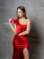VESTIDO ELEGANTE LARGO SATIN ZARA JULIETA