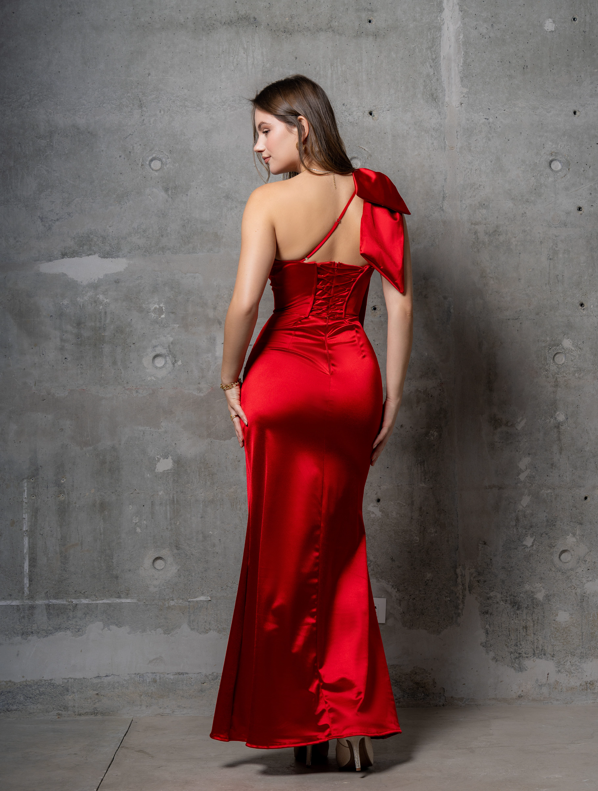 Vestido Zara Verde Olivo
