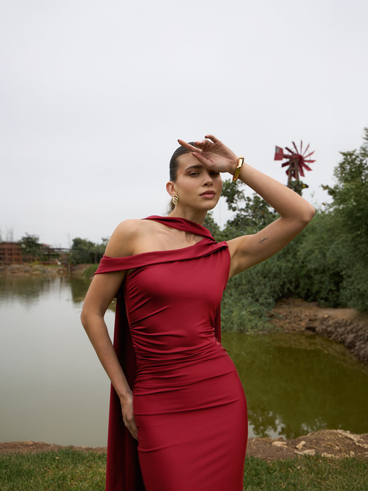 Vestido Sayda Vino