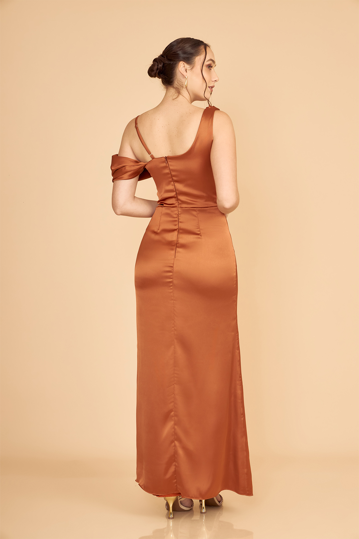Vestido Agata Terracota