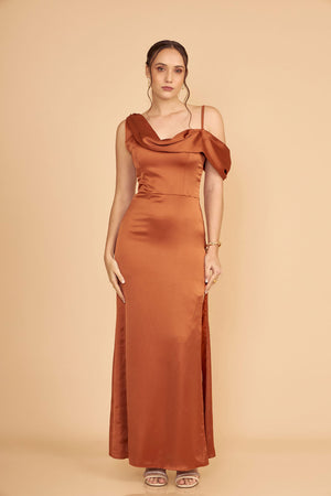 Vestido Agata Terracota