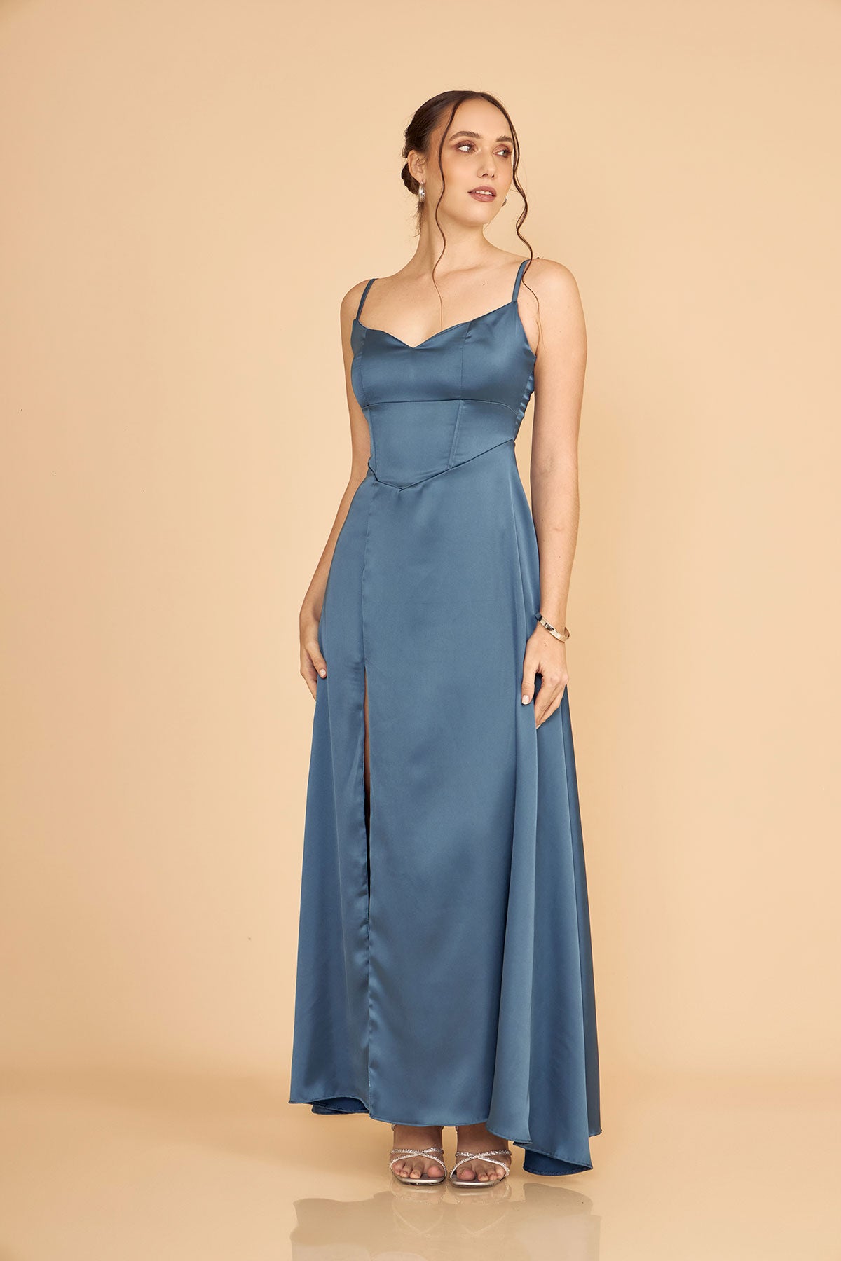 Vestido Gia Acero