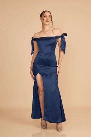 Vestido Violeta Azul Noche