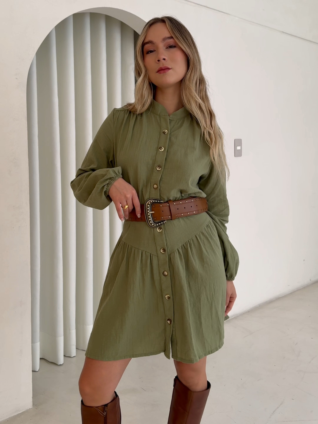 Vestido Irina Verde Olivo