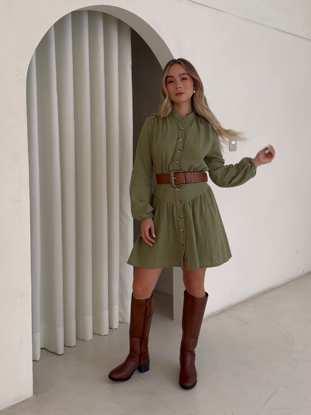 Vestido Irina Verde Olivo
