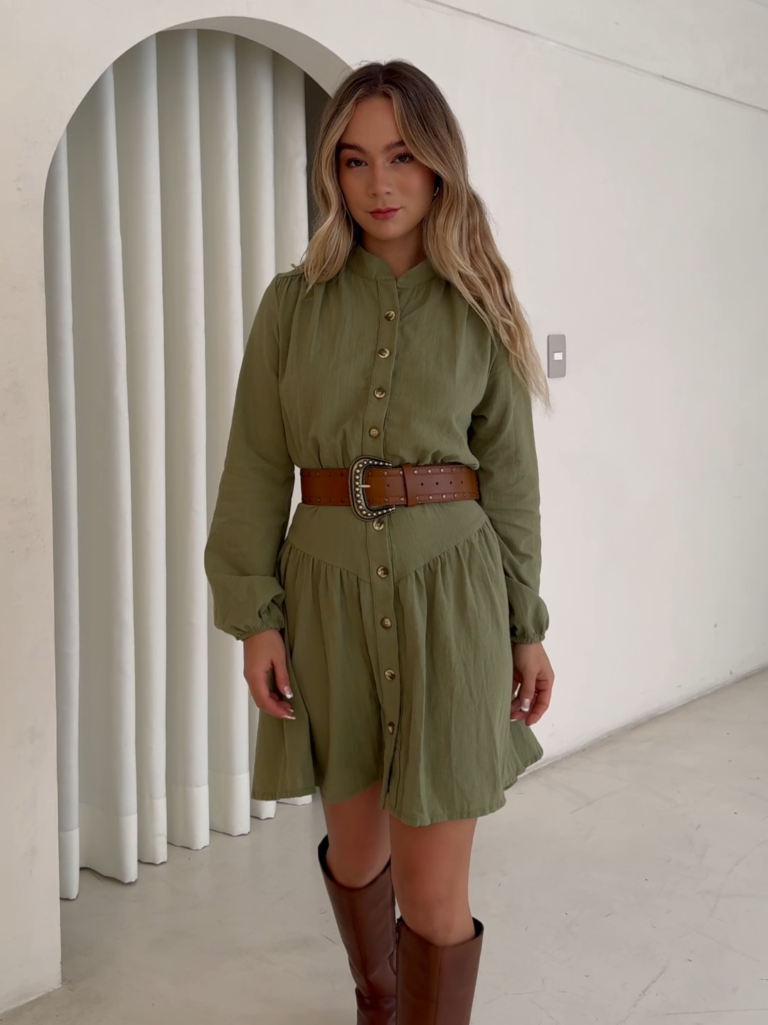 Vestido Irina Verde Olivo