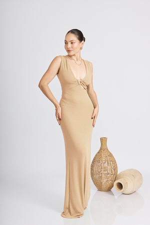Vestido Barbara Beige