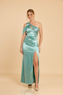 VESTIDO PAOLA - VERDE CEMENTO