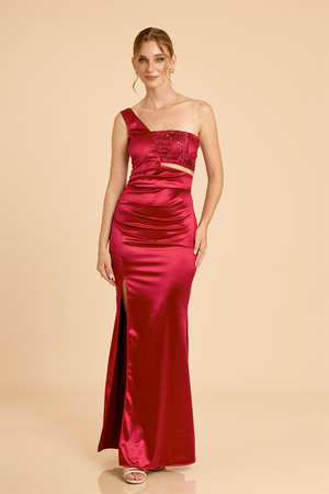 VESTIDO ABIGAIL - VINO