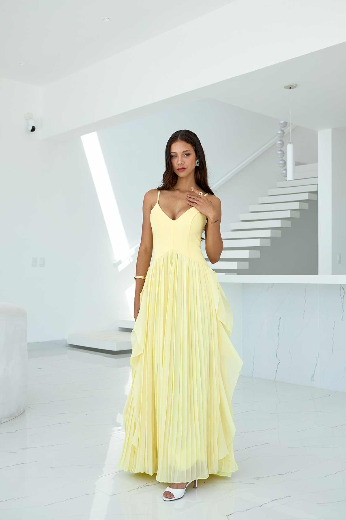 Vestido Marena Amarillo Mantequilla