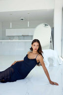 VESTIDO SELENA - AZUL MARINO