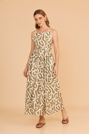 VESTIDO TANIA - VERDE OLIVO
