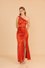 VESTIDO SATIN ELEGANTE LARGO ISABELLA
