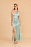VESTIDO SATIN ELEGANTE LARGO ISABELLA
