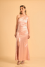 VESTIDO ISABELLA LARGO ELEGANTE MELÓN