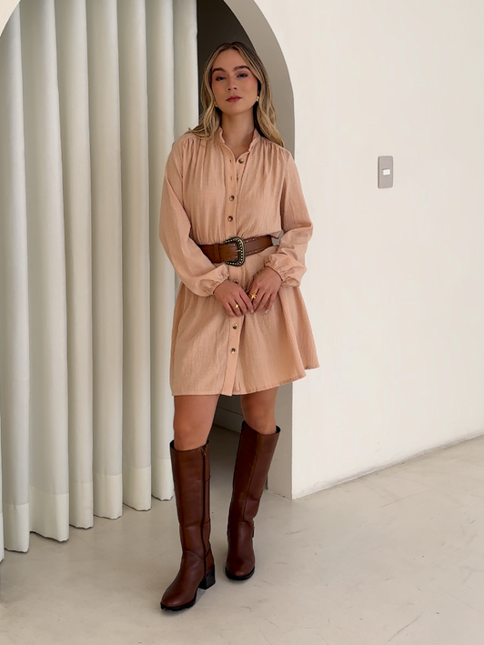 Vestido Irina Beige