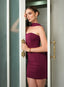 VESTIDO CORTO BIANCA GUINDA