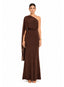 VESTIDO ASIMETRICO BRISA CHOCOLATE