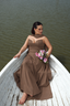 Vestido Elizabeth Chocolate Claro