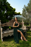 Vestido Quiara Verde Botella