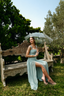 Vestido Quiara Verde Cemento