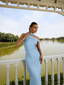 Vestido Sayda Celeste