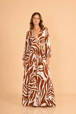 VESTIDO CAMERON - TERRACOTA