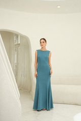 Vestido Mariana Verde Cemento