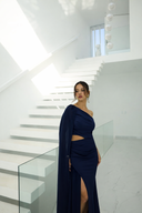 VESTIDO CLAUDIA - AZUL MARINO