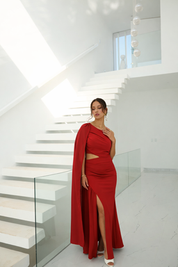 VESTIDO CLAUDIA - ROJO VINO