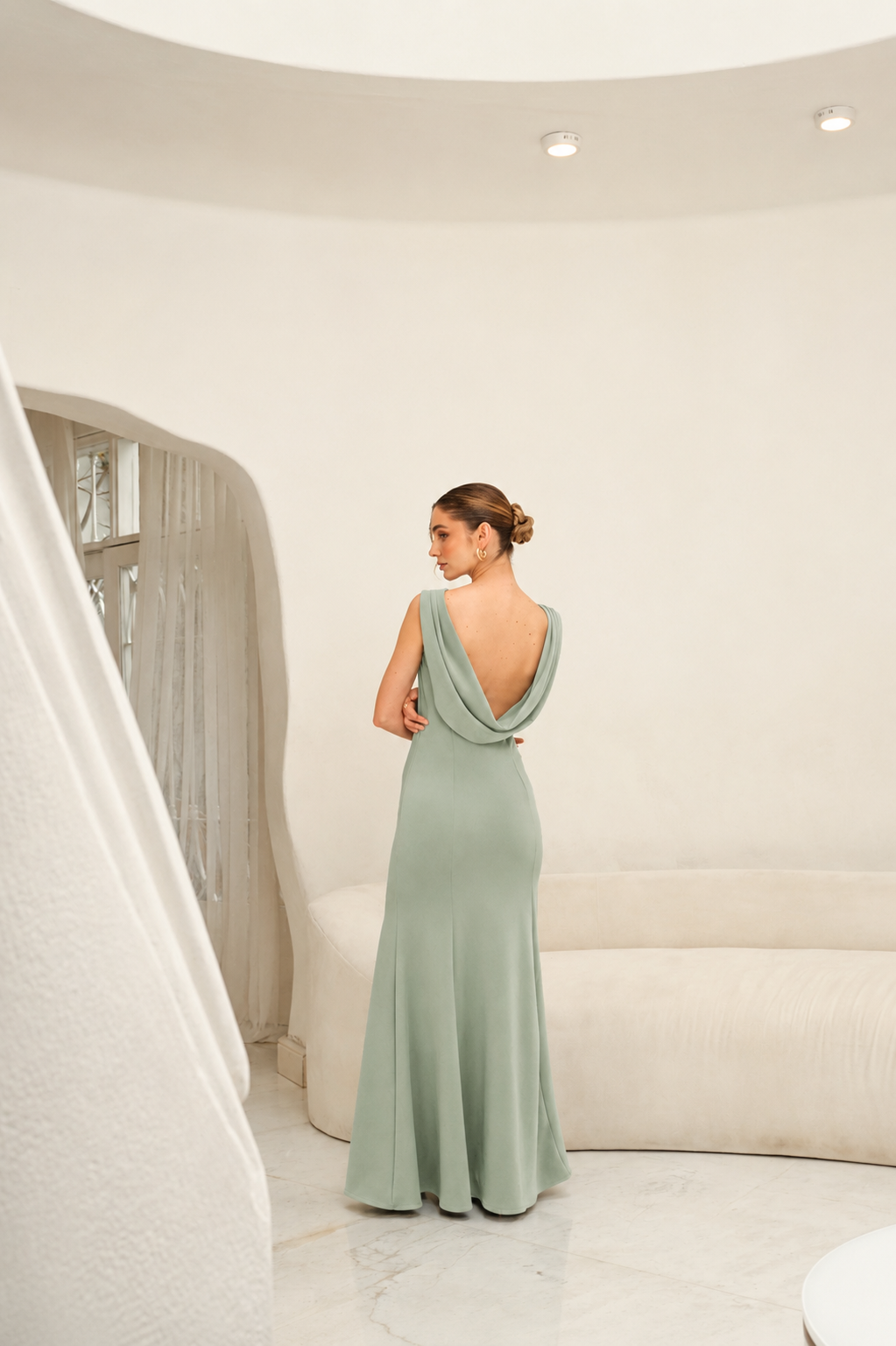 Vestido Mariana Verde Olivo