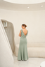 Vestido Mariana Verde Olivo