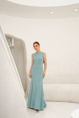 Vestido Mariana Verde Cemento