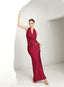 VESTIDO CON ESCOTE GINA VINO