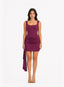 VESTIDO CORTO GIORGINA GUINDA
