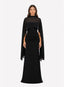 VESTIDO CON CAPA LORENA NEGRO