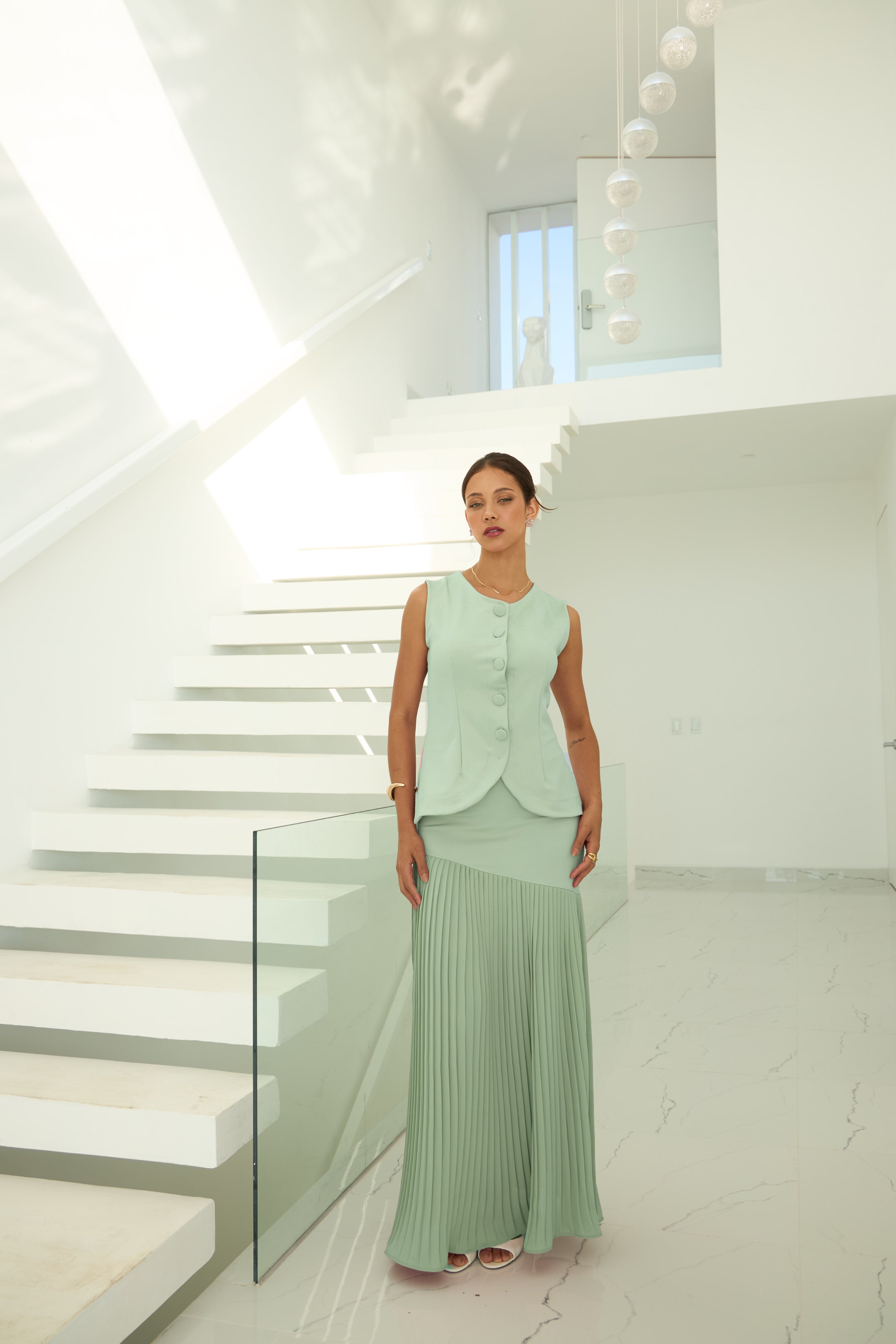 Conjunto Carolina Verde Olivo
