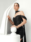 VESTIDO CON PIEDRERIA PILAR NEGRO